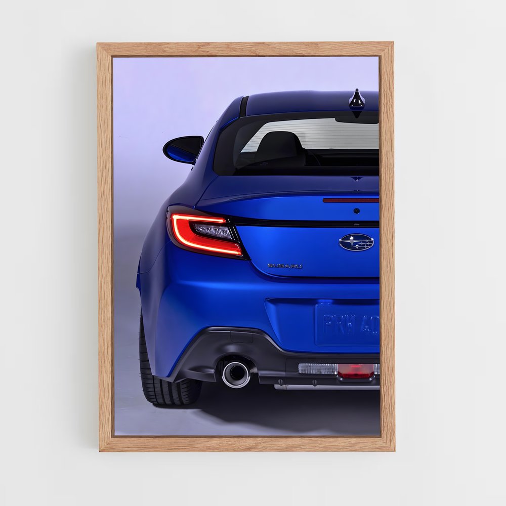 Poster Route en Bleu – affiche Subaru (vue 4)
